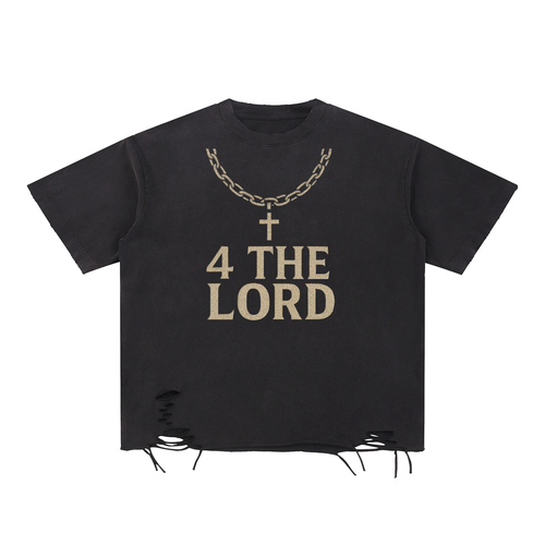 4 THE LORD rough pendant tee